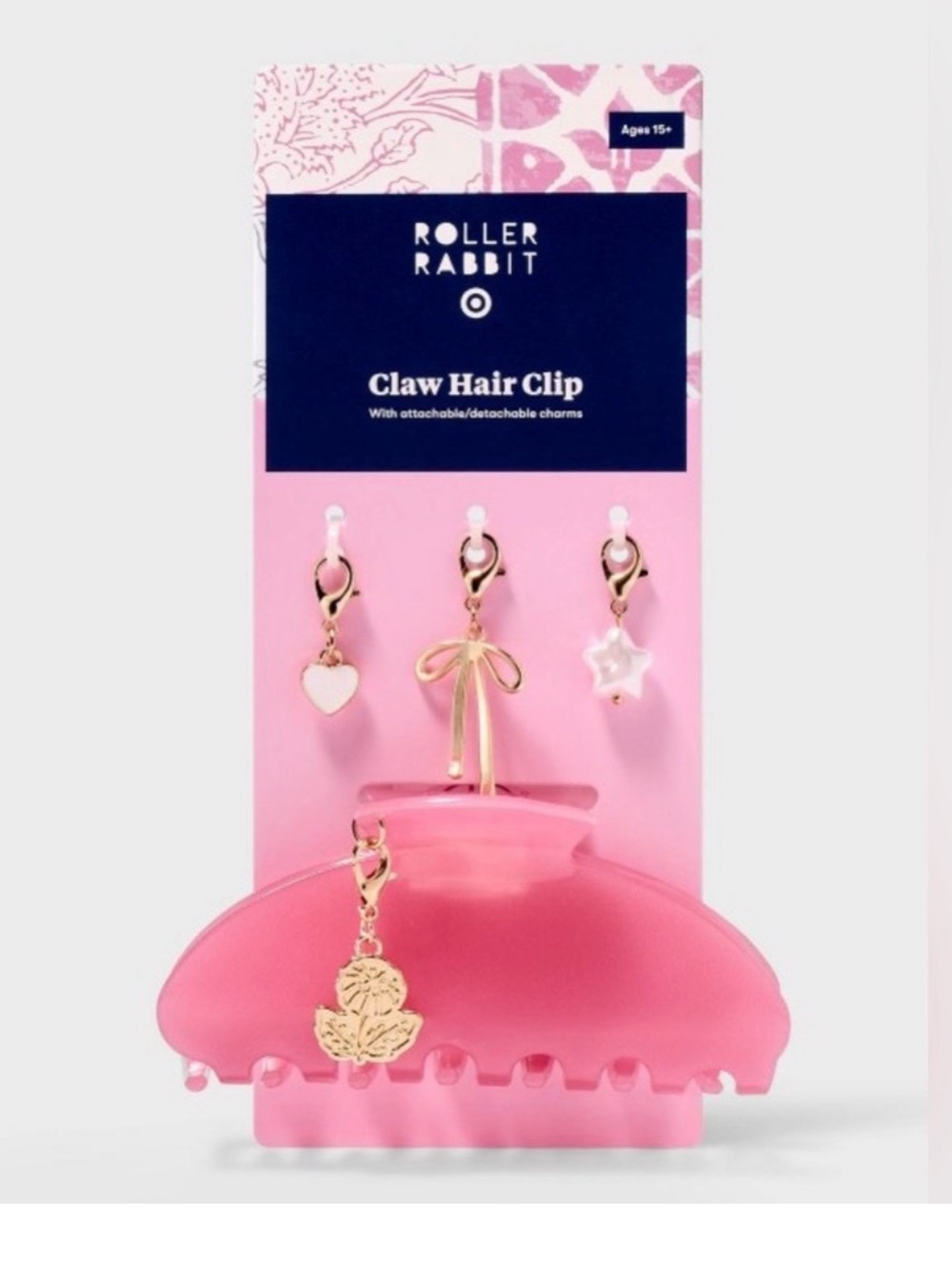 Roller Rabbit x Target - Pink Charm Claw Clip
